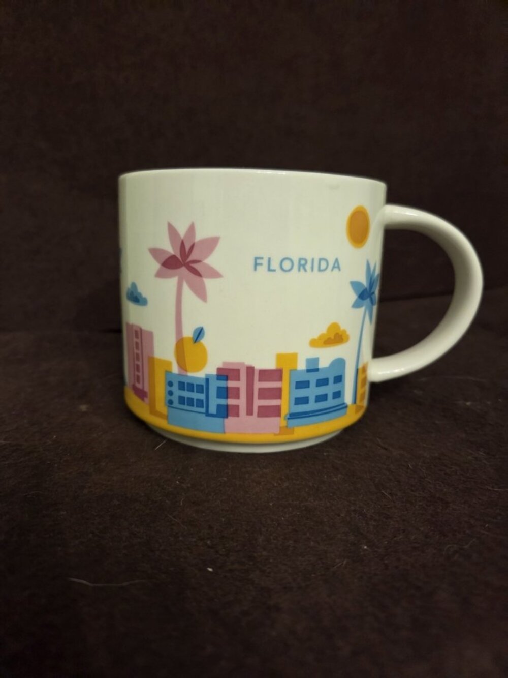 Starbucks Florida You Are Here Series Collection 14oz Coffee Mug Cup YAH 2013
